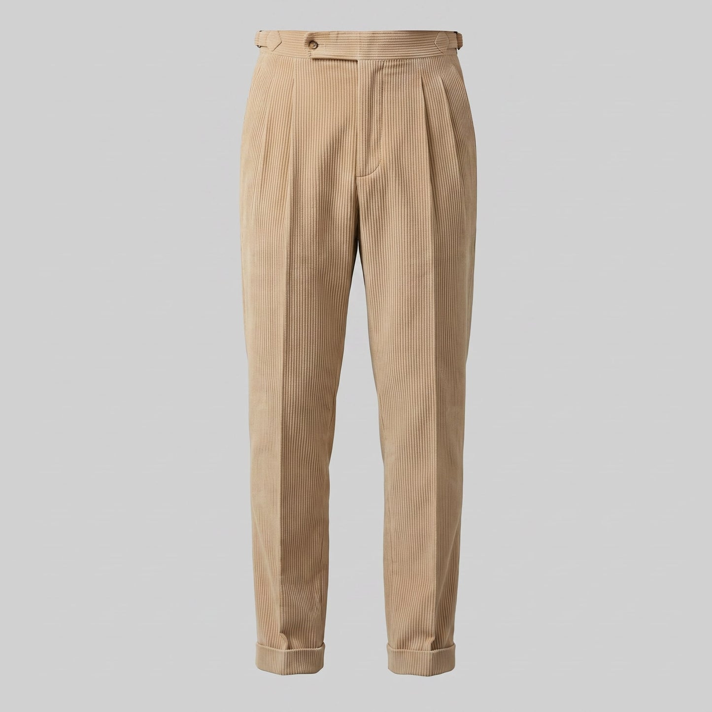Herren Cordhose mit Bundfalten und Aufschlag | Vitus_2