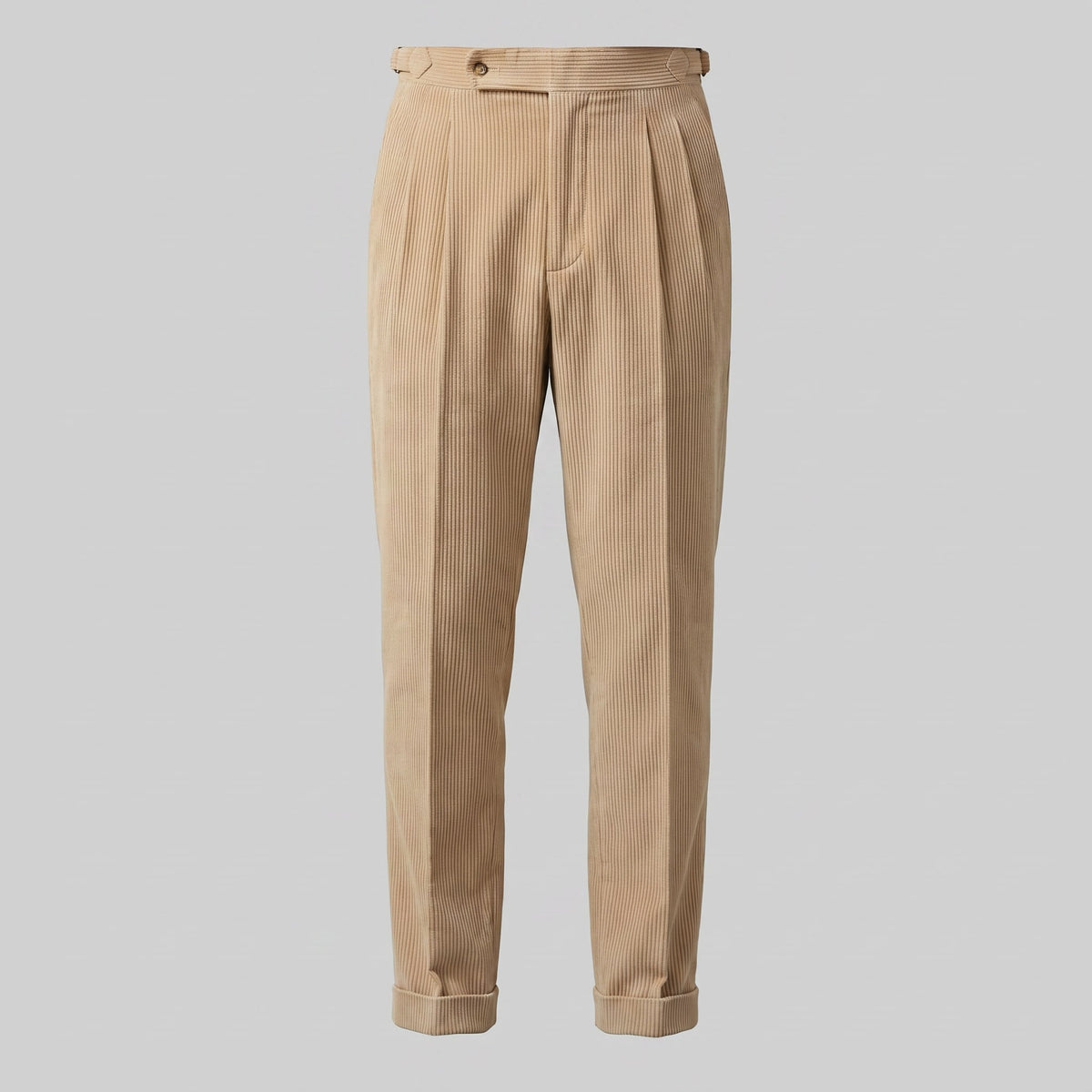 Herren Cordhose mit Bundfalten und Aufschlag | Vitus