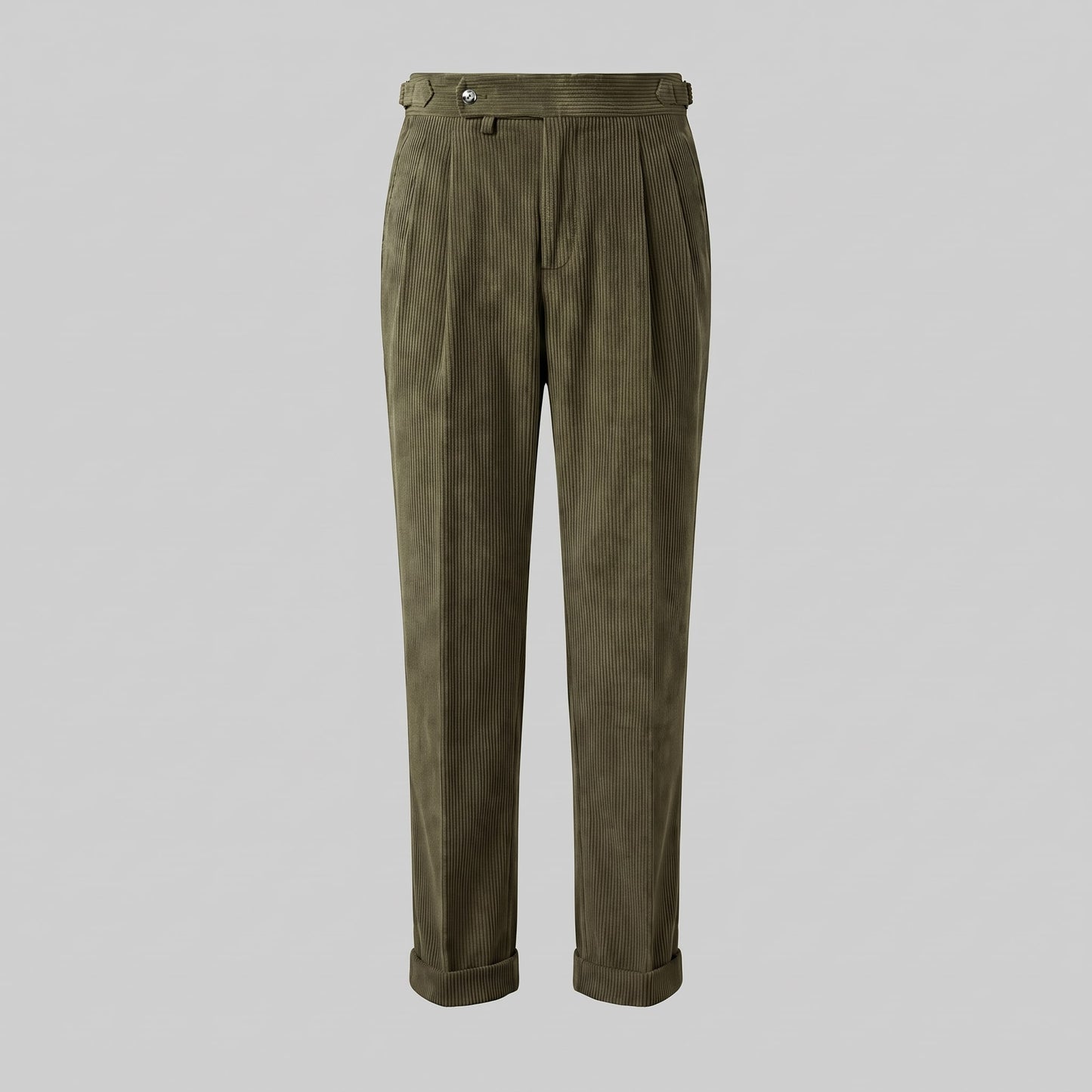 Herren Cordhose mit Bundfalten und Aufschlag | Vitus_20