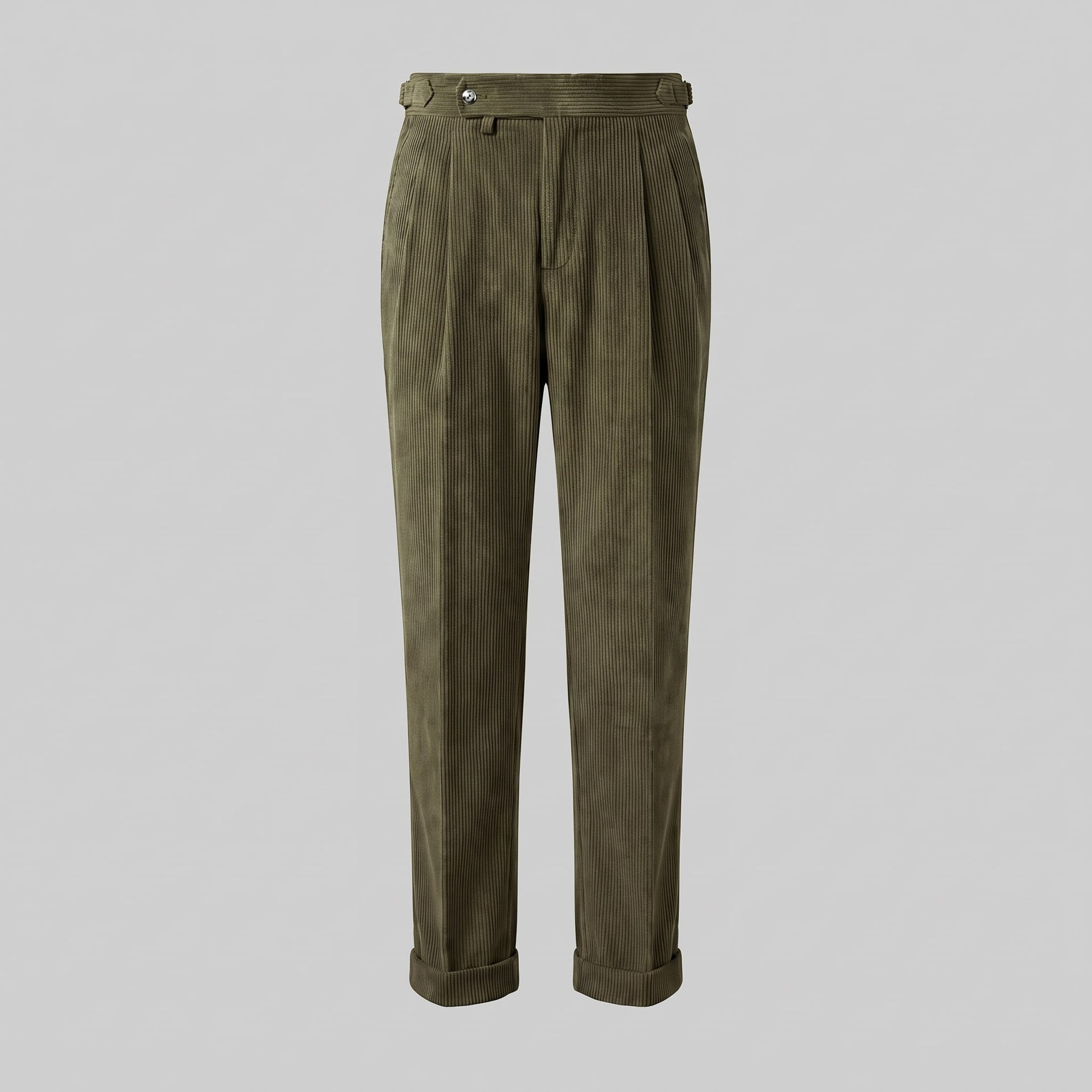 Herren Cordhose mit Bundfalten und Aufschlag | Vitus