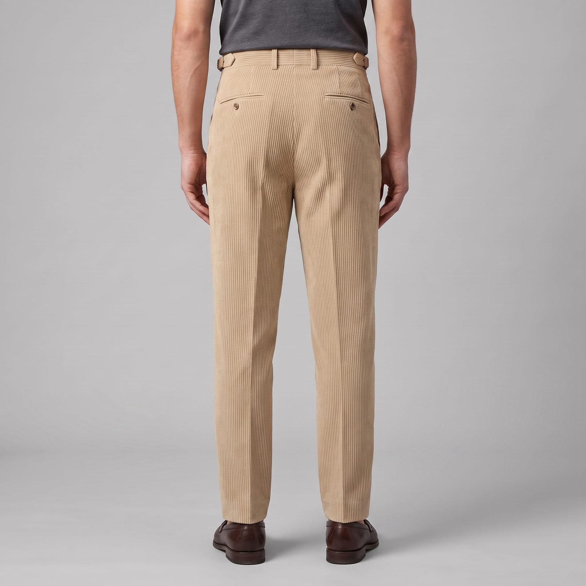 Herren Cordhose mit Bundfalten und Aufschlag | Vitus