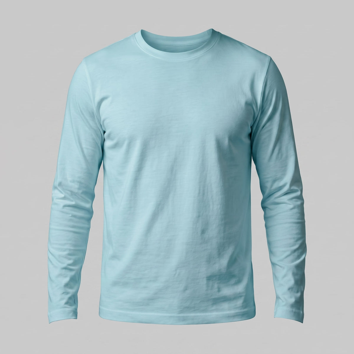 Herren Baumwollshirt Langarm mit Rundhalsausschnitt | Gilbert