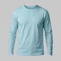 Herren Baumwollshirt Langarm mit Rundhalsausschnitt | Gilbert