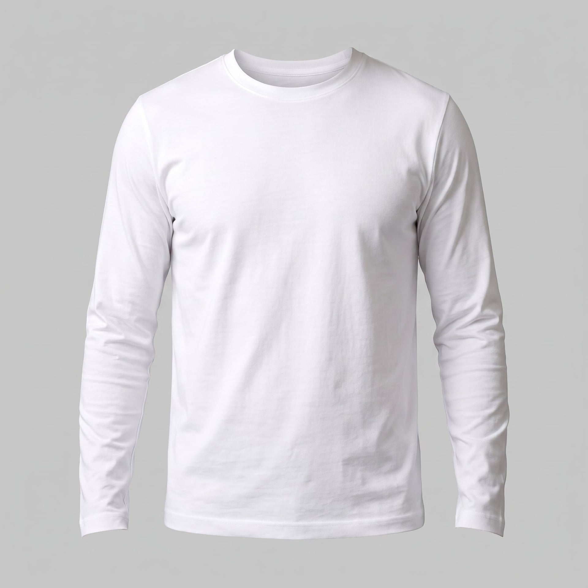 Herren Baumwollshirt Langarm mit Rundhalsausschnitt | Gilbert