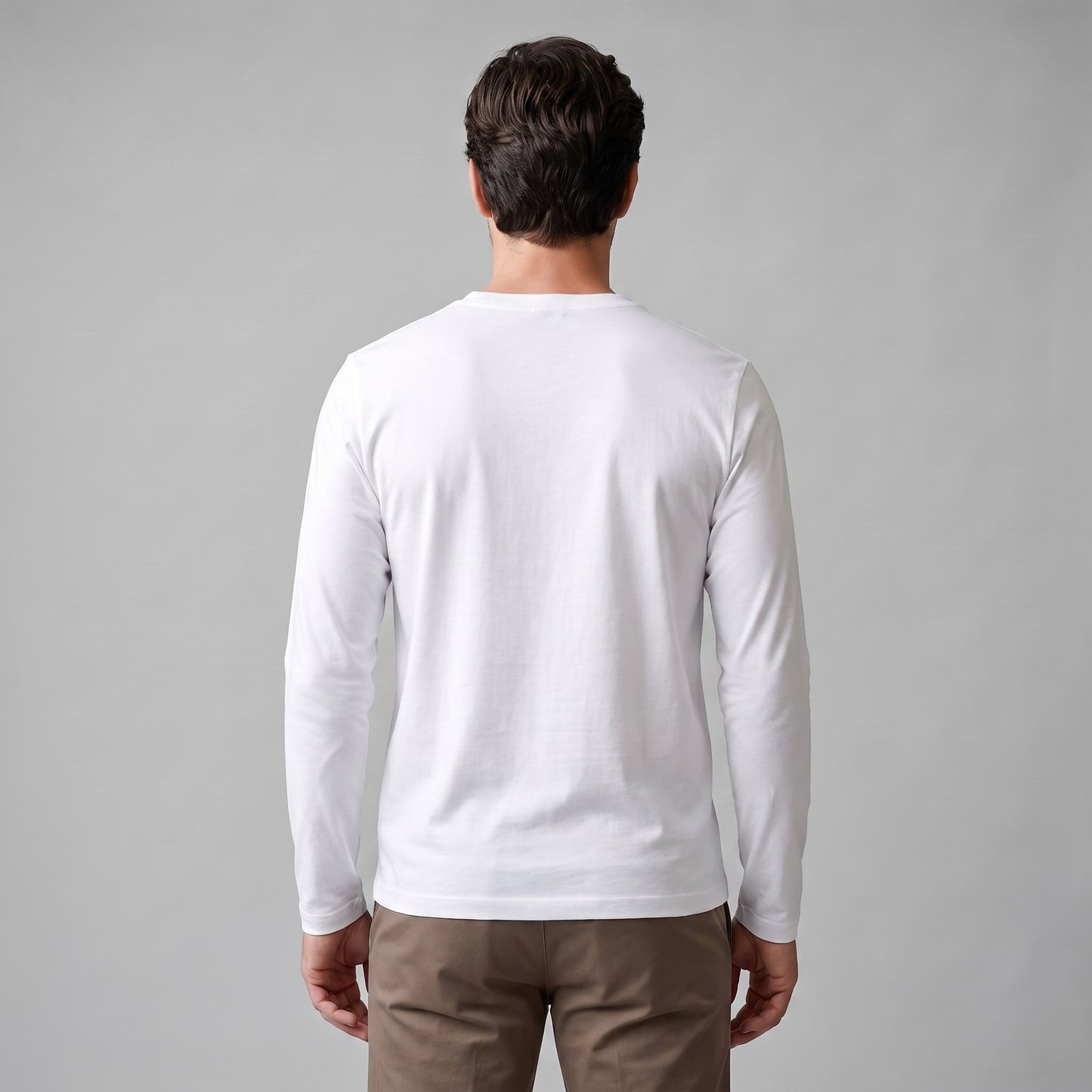 Herren Baumwollshirt Langarm mit Rundhalsausschnitt | Gilbert_21