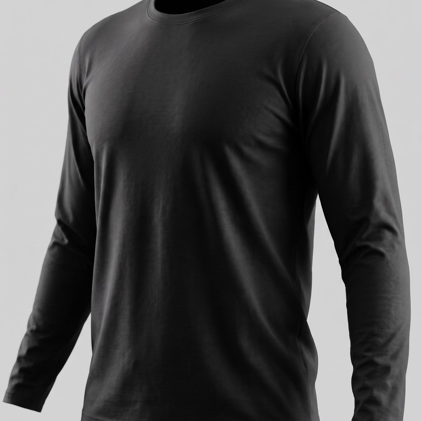 Herren Baumwollshirt Langarm mit Rundhalsausschnitt | Gilbert_29