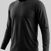 Herren Baumwollshirt Langarm mit Rundhalsausschnitt | Gilbert