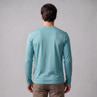 Herren Baumwollshirt Langarm mit Rundhalsausschnitt | Gilbert