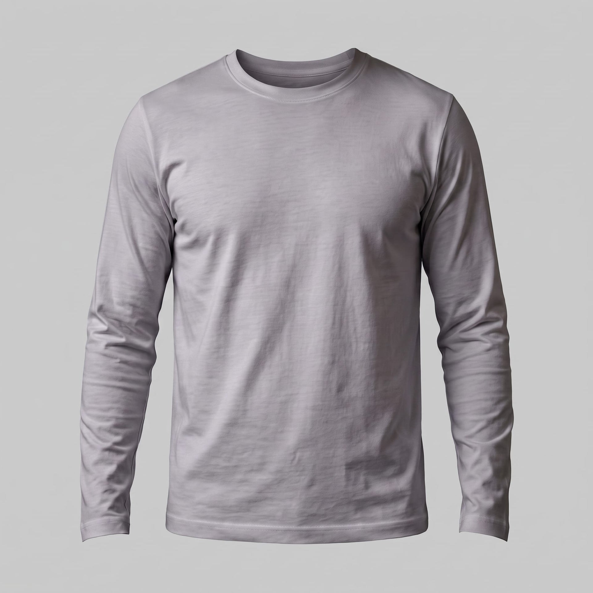 Herren Baumwollshirt Langarm mit Rundhalsausschnitt | Gilbert