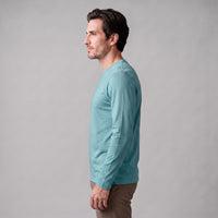 Herren Baumwollshirt Langarm mit Rundhalsausschnitt | Gilbert
