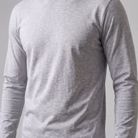 Herren Baumwollshirt Langarm mit Rundhalsausschnitt | Gilbert