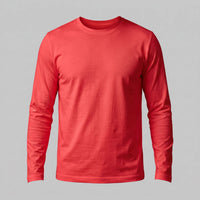 Herren Baumwollshirt Langarm mit Rundhalsausschnitt | Gilbert