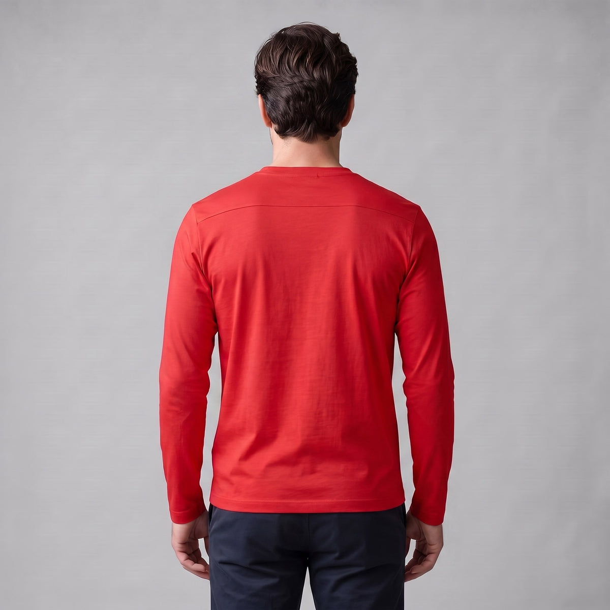 Herren Baumwollshirt Langarm mit Rundhalsausschnitt | Gilbert_51