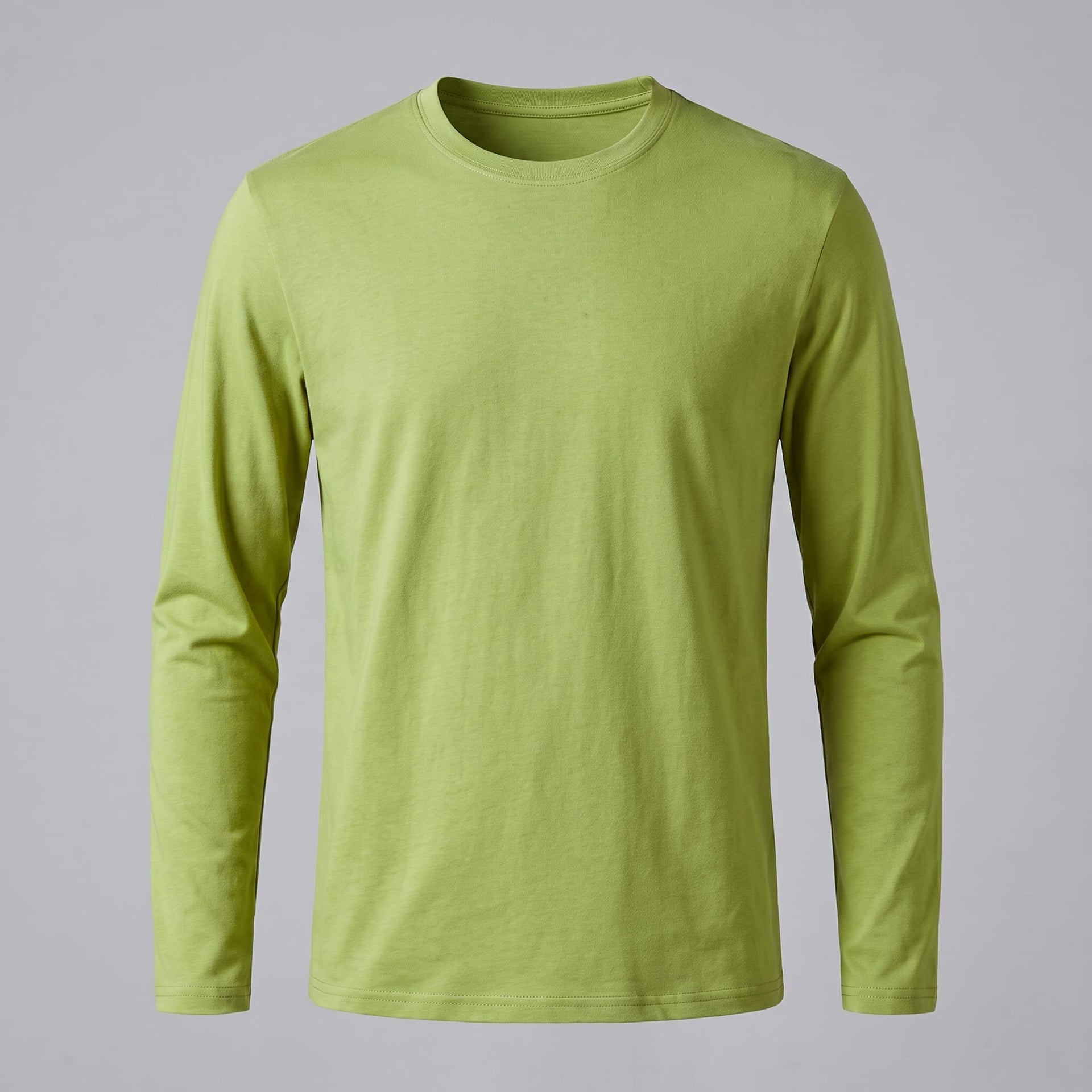 Herren Baumwollshirt Langarm mit Rundhalsausschnitt | Gilbert
