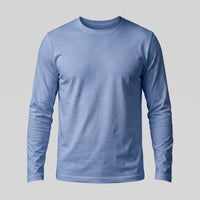 Herren Baumwollshirt Langarm mit Rundhalsausschnitt | Gilbert