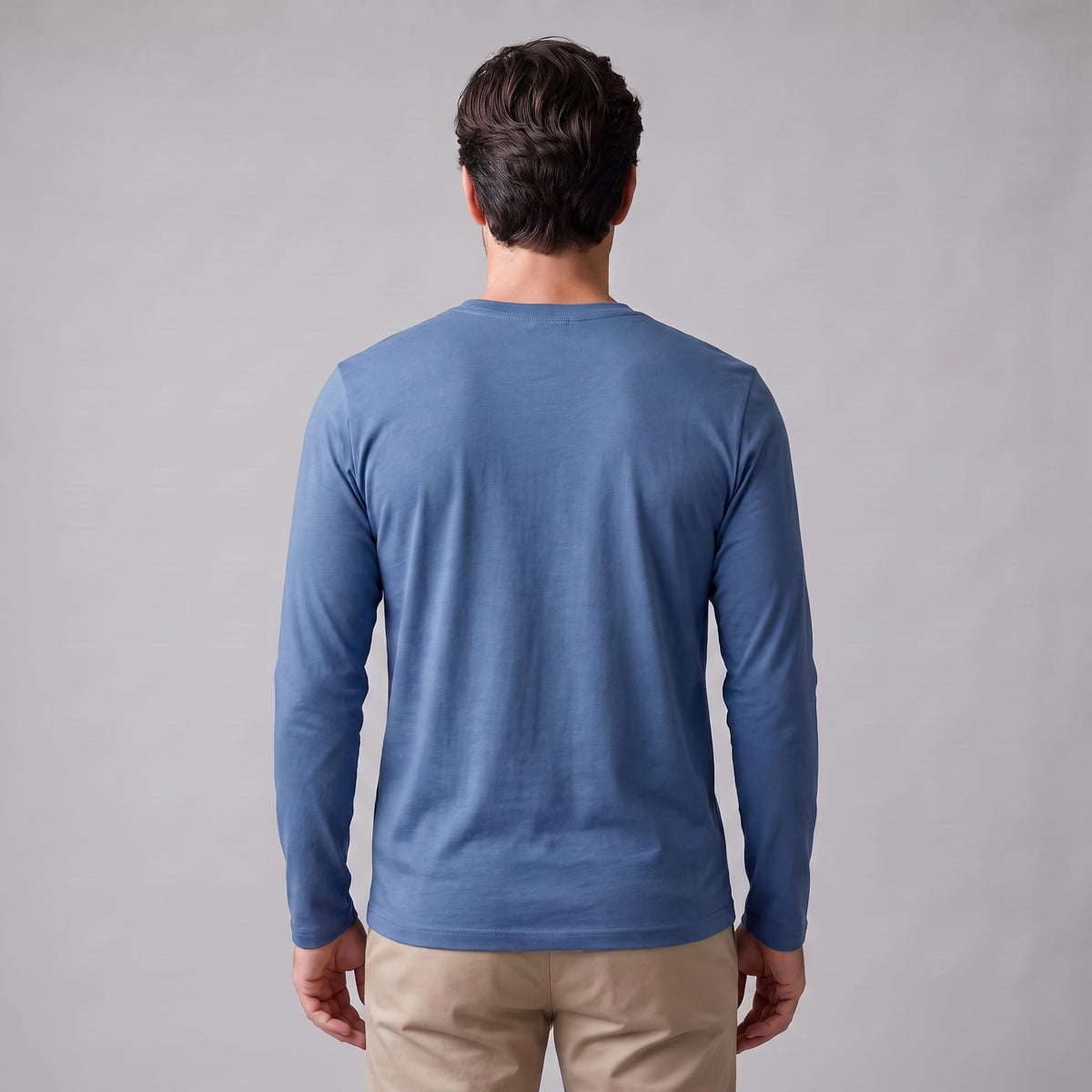 Herren Baumwollshirt Langarm mit Rundhalsausschnitt | Gilbert_9