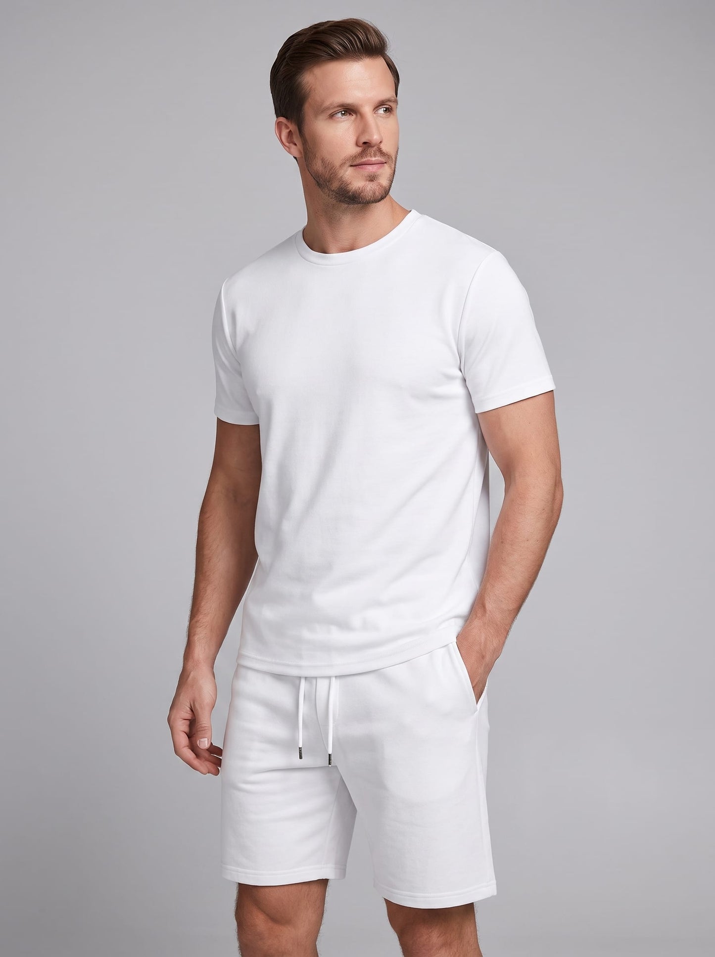 Herren Baumwollset mit Rundhalsshirt | Alois_1