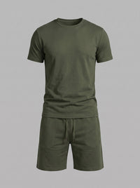 Herren Baumwollset mit Rundhalsshirt | Alois