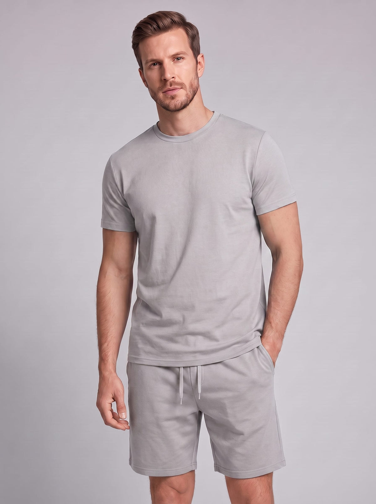 Herren Baumwollset mit Rundhalsshirt | Alois_61