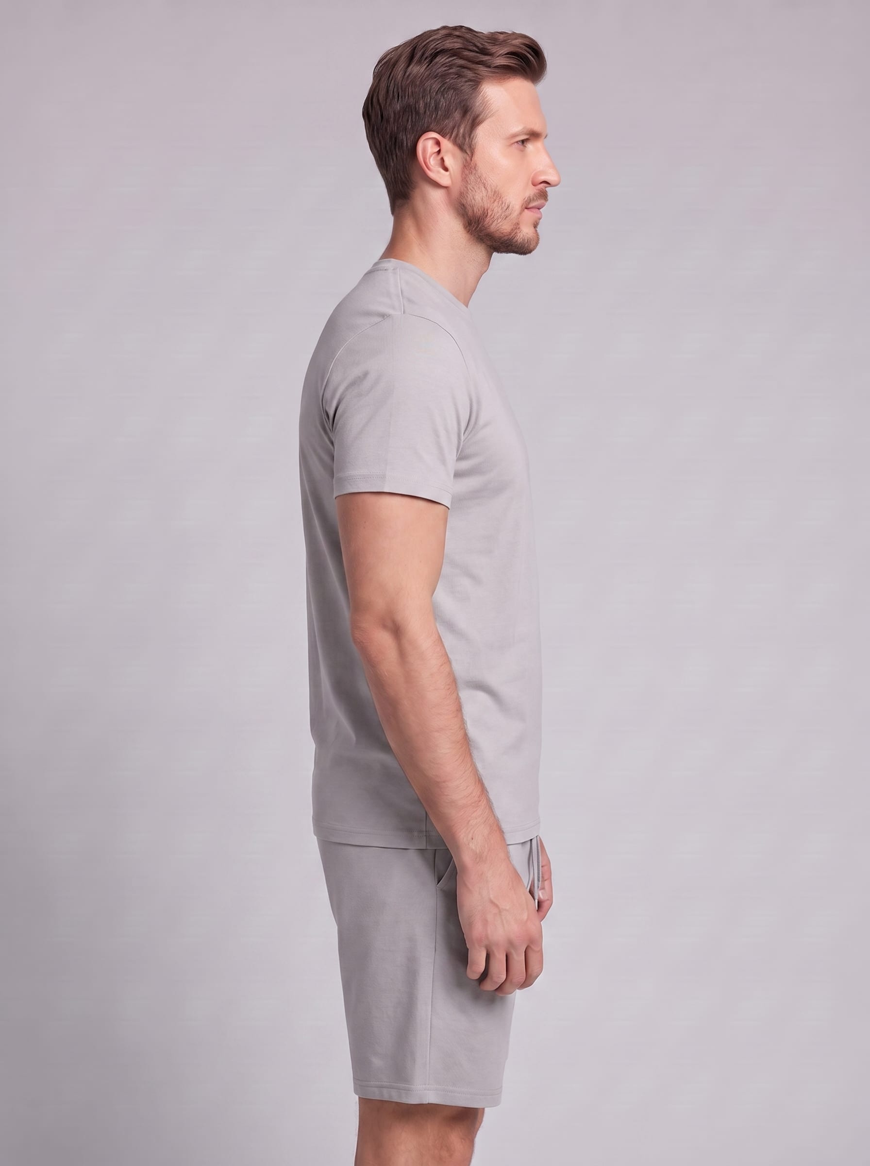 Herren Baumwollset mit Rundhalsshirt | Alois