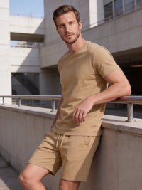Herren Baumwollset mit Rundhalsshirt | Alois