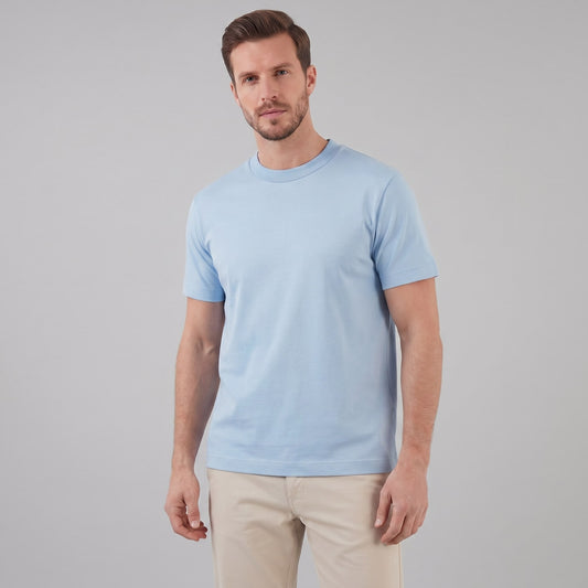 Herren Baumwoll-T-Shirt mit Rundhalsausschnitt | Helfried_1