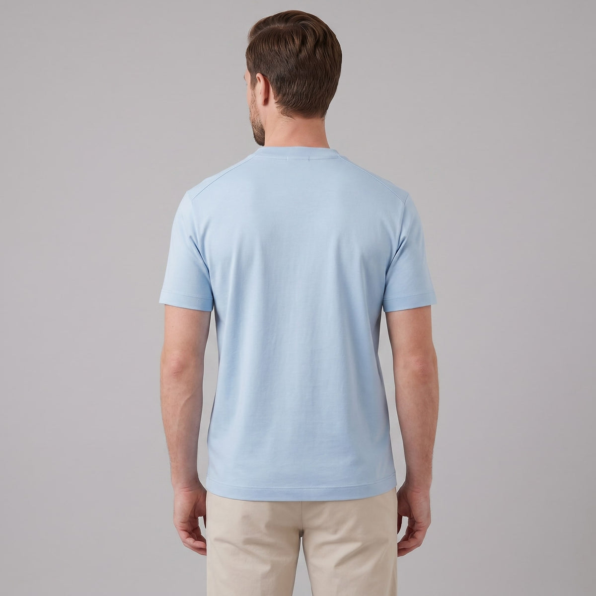 Herren Baumwoll-T-Shirt mit Rundhalsausschnitt | Helfried_3