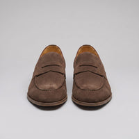 Herren Wildlederloafer mit Pennyriemen und Lederfutter | Hein