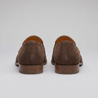 Herren Wildlederloafer mit Pennyriemen und Lederfutter | Hein