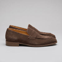 Herren Wildlederloafer mit Pennyriemen und Lederfutter | Hein