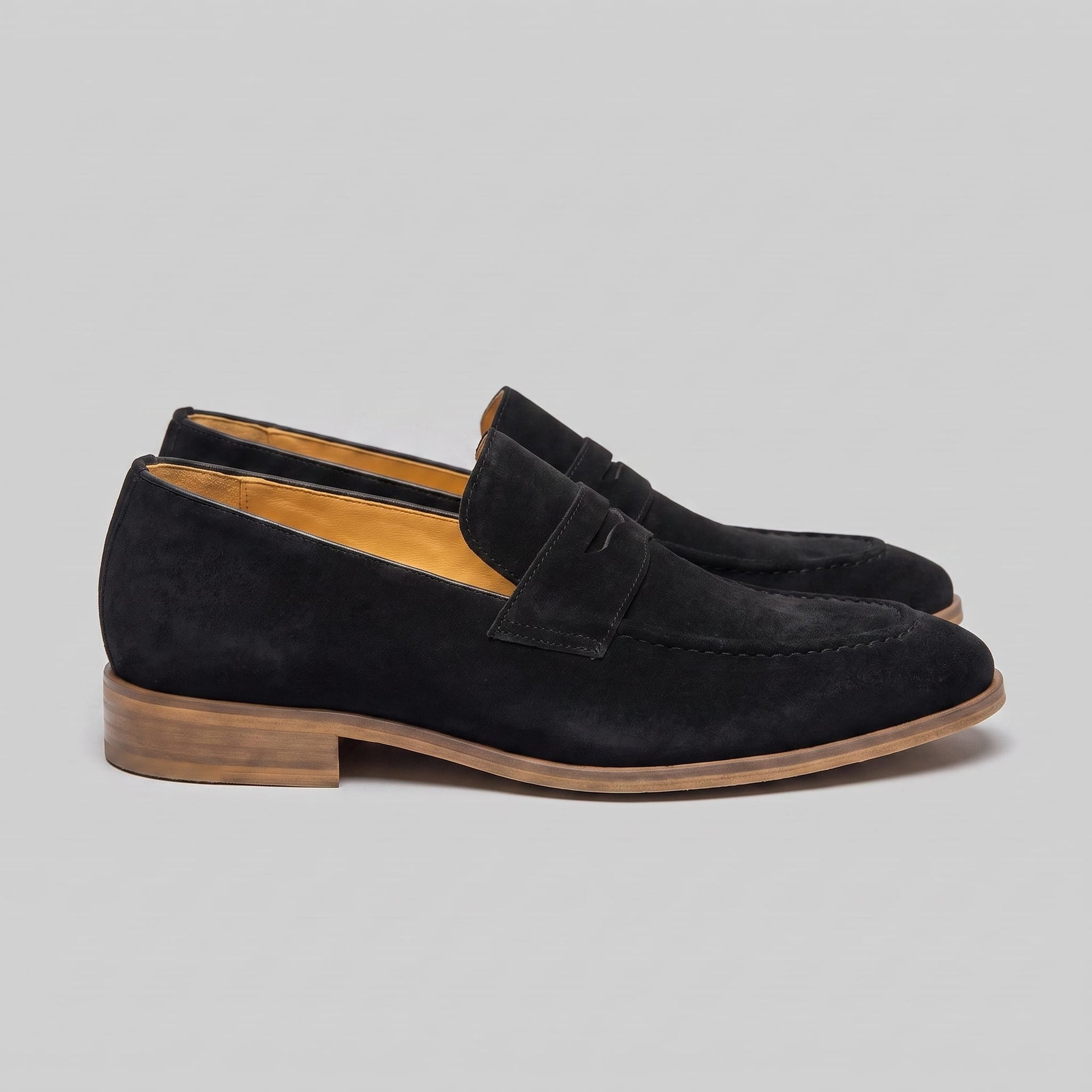Herren Wildlederloafer mit Pennyriemen und Lederfutter | Hein