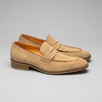 Herren Wildlederloafer mit Pennyriemen und Lederfutter | Hein