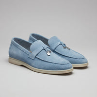 Herren Wildlederloafer mit Zieranhänger | Heiner