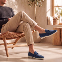 Herren Wildlederloafer mit Zieranhänger | Heiner
