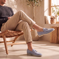 Herren Wildlederloafer mit Zieranhänger | Heiner