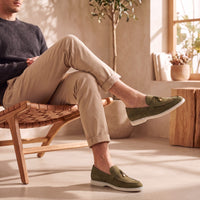 Herren Wildlederloafer mit Zieranhänger | Heiner