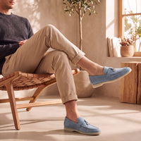 Herren Wildlederloafer mit Zieranhänger | Heiner
