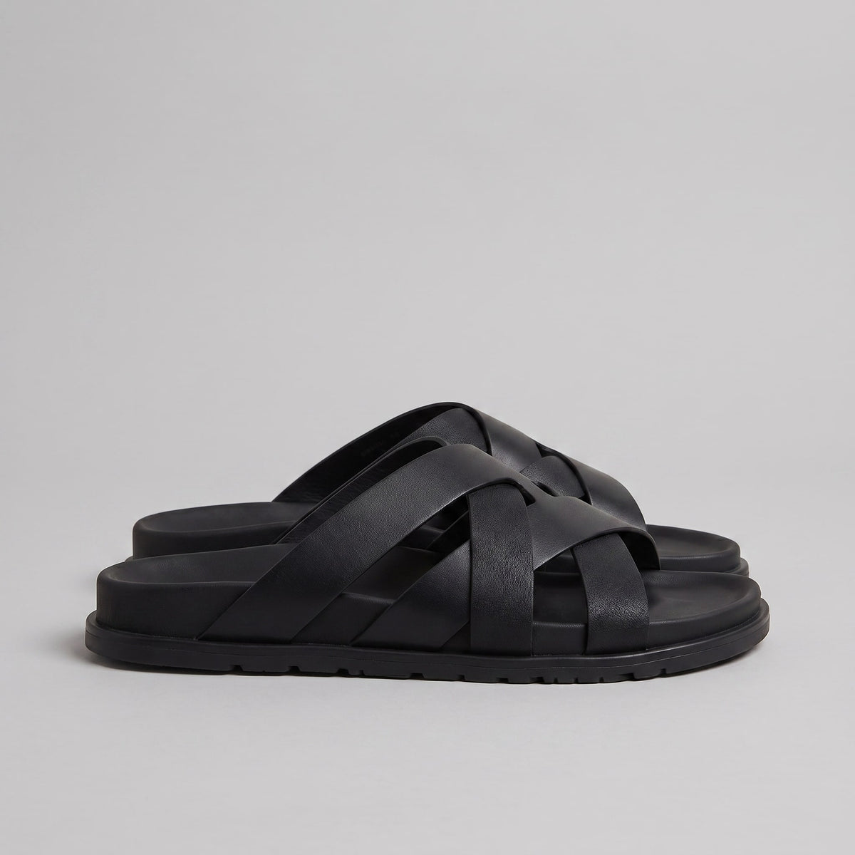 Herren Kunstledersandalen mit Kreuzriemen | Günther_2