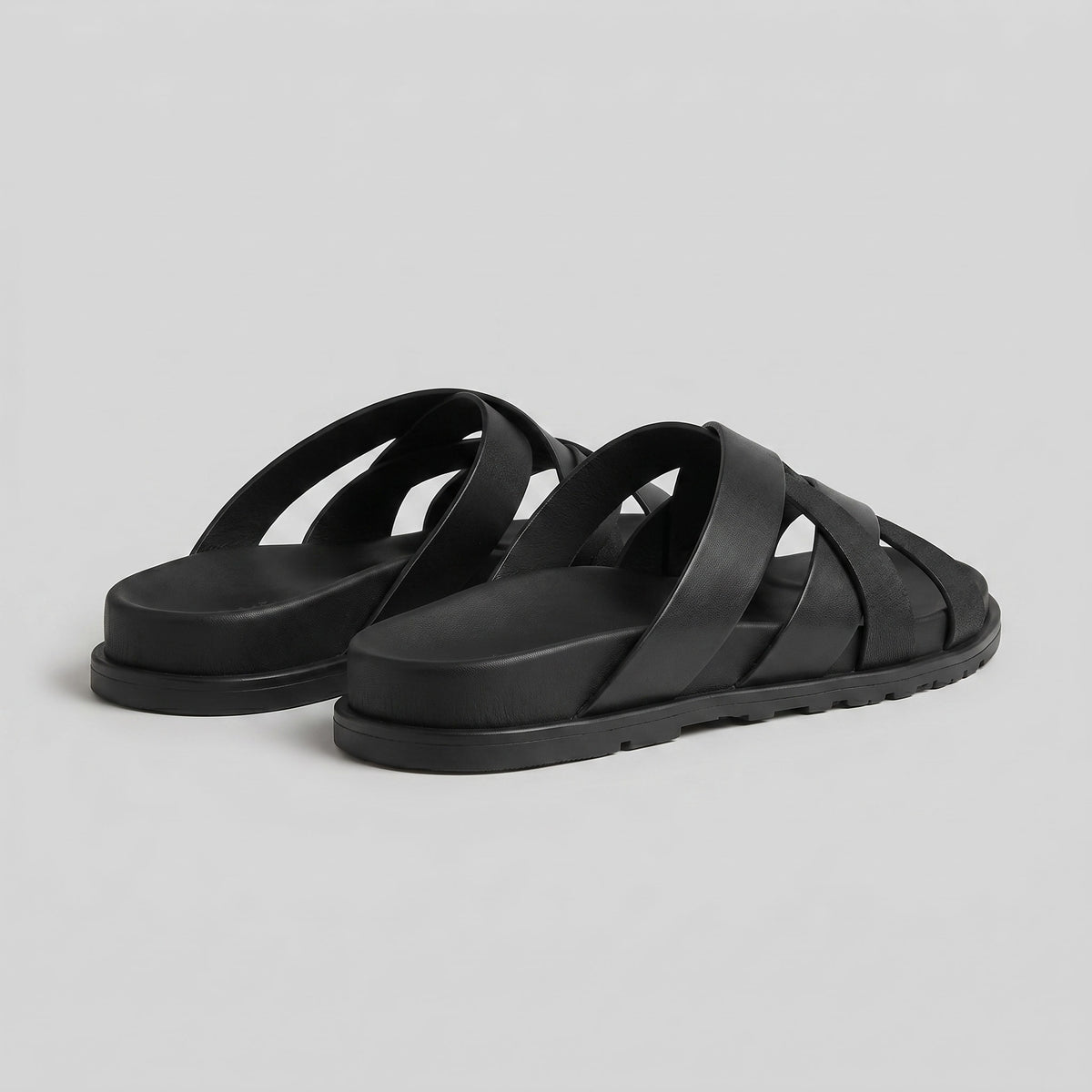 Herren Kunstledersandalen mit Kreuzriemen | Günther_3