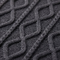 Herren Strickpoloshirt Rautenmuster offener Kragen | Linus