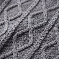 Herren Strickpoloshirt Rautenmuster offener Kragen | Linus