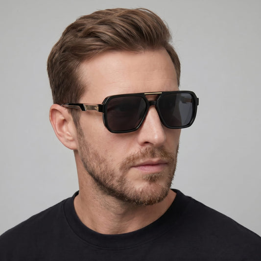 Herren Sonnenbrille Pilotenform mit Doppelsteg | Hanno_1