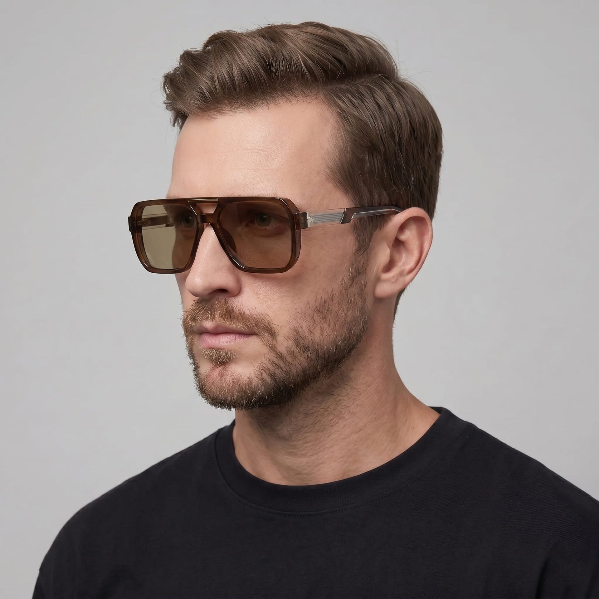 Herren Sonnenbrille Pilotenform mit Doppelsteg | Hanno