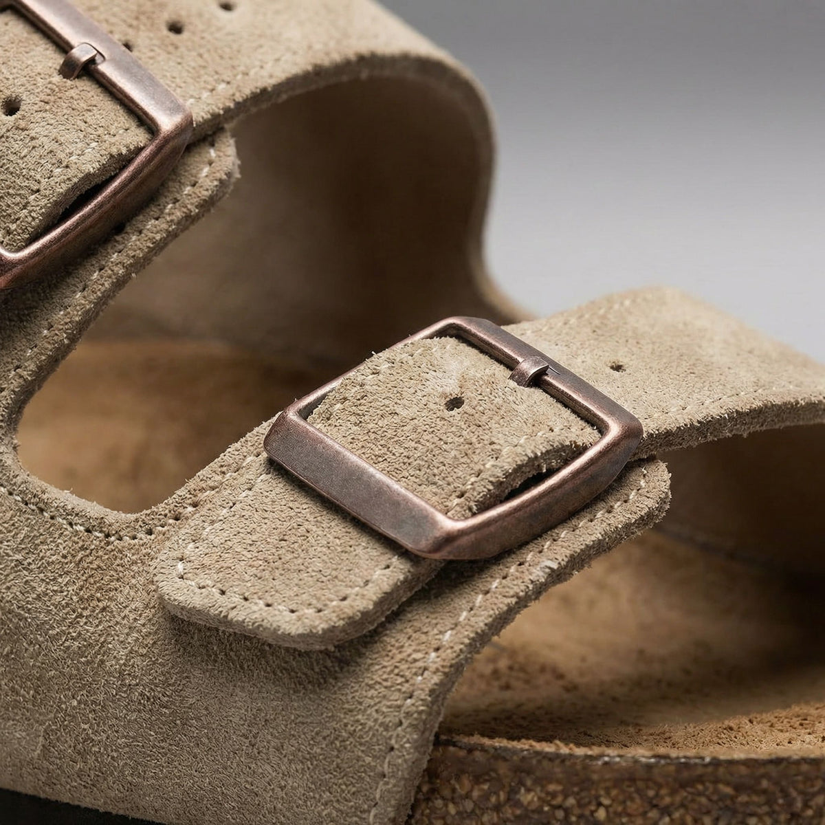Herren Wildledersandalen mit Doppelschnalle | Eugen
