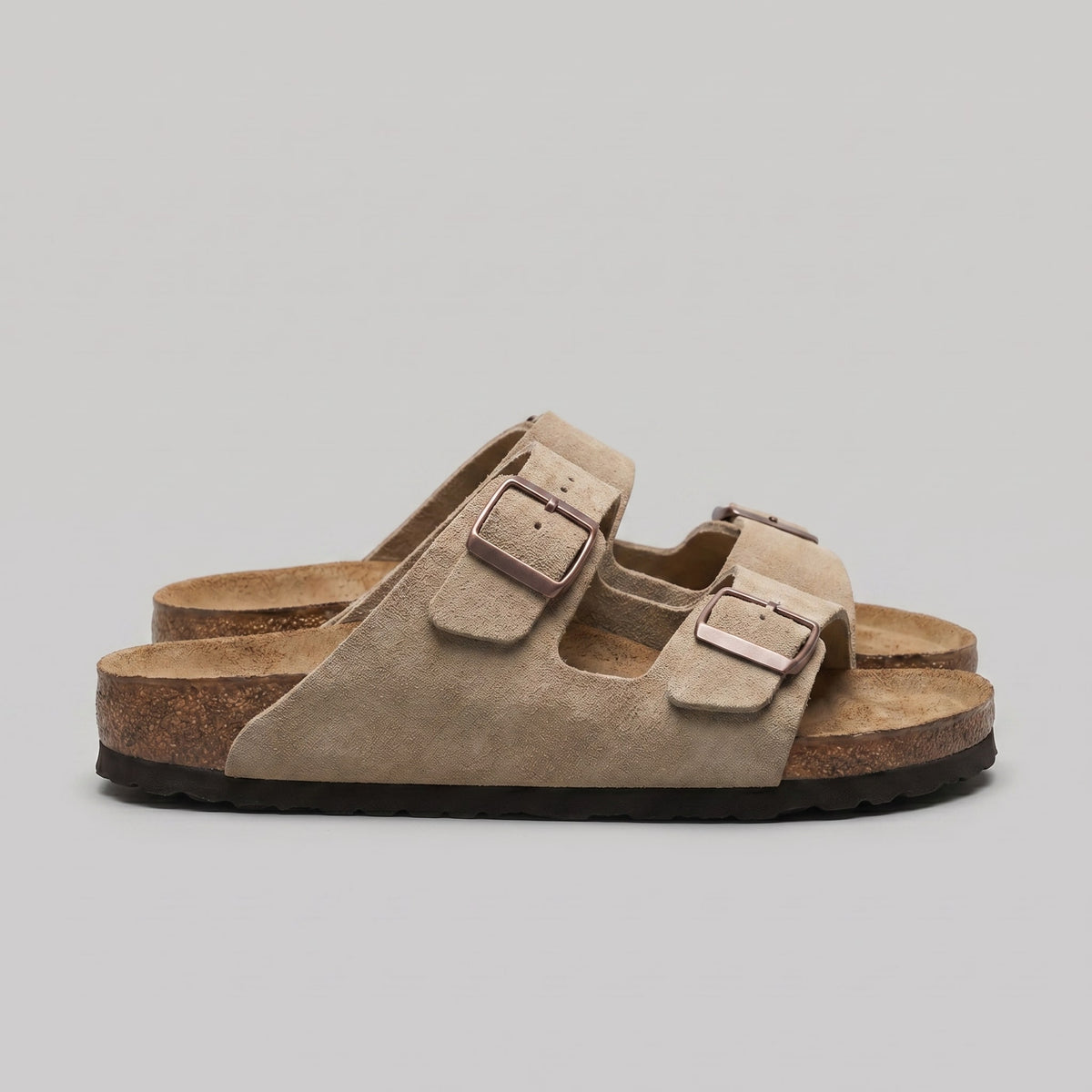 Herren Wildledersandalen mit Doppelschnalle | Eugen