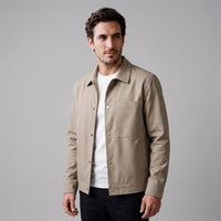 Herren Übergangsjacke mit Druckknöpfen | Till