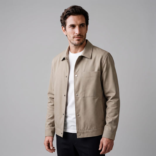 Herren Übergangsjacke mit Druckknöpfen | Till_1