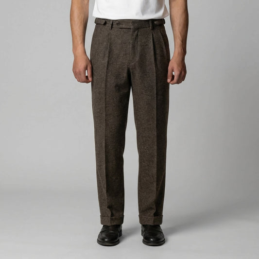 Herren Bundfaltenhose mit Seitenverstellern | Volkmar_1