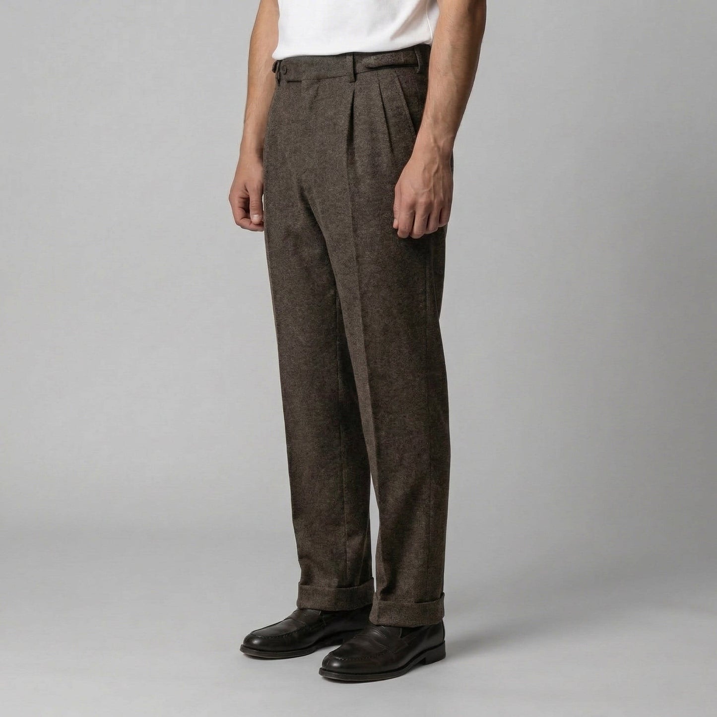 Herren Bundfaltenhose mit Seitenverstellern | Volkmar_2