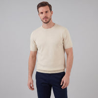 Herren Strickshirt Kurzarm mit Rundhalsausschnitt | Gregor